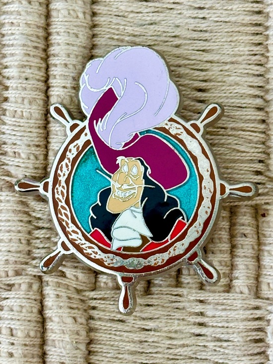 Disney Other - DISNEY 2014 Captain Hook Ship’s Wheel Pin